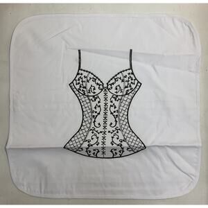Anna Moï Moi Black Lace Corset Two Zipper Lingerie Bag GnuFashion